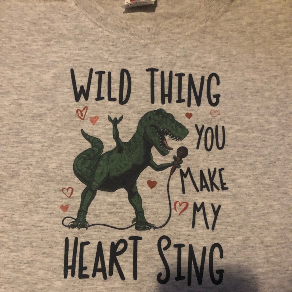 Wild Thing Dinosaur Valentine Shirt